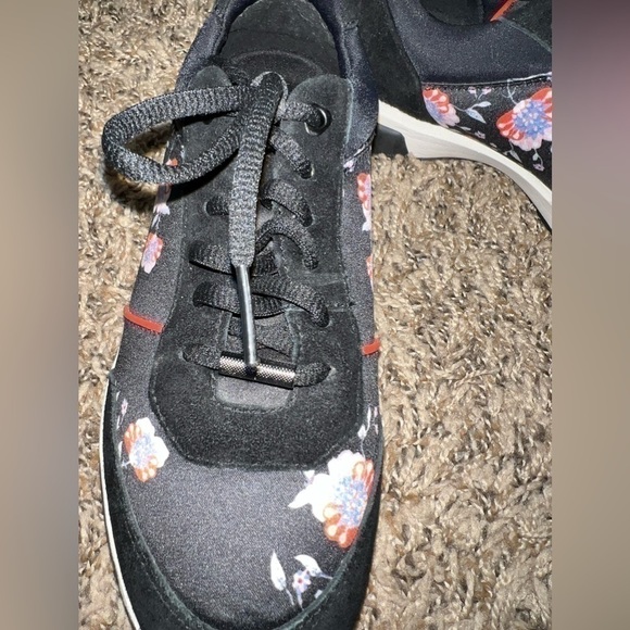 Ted Baker Floral Print Suede Shoe - Picture 8 of 8